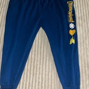 Disney Resort  Blue Joggers with Yellow Disneyland Design